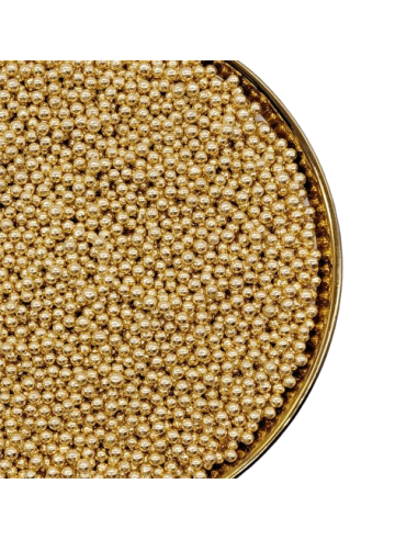 Pastry Colours Suikerparels Goud 4mm -65gr-