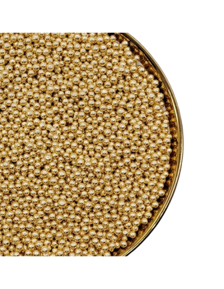Pastry Colours Suikerparels Goud 4mm -65gr-