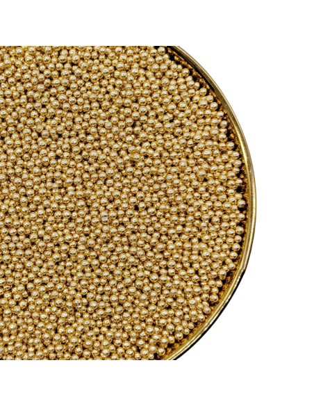Pastry Colours Suikerparels Goud 2,5mm -65gr-