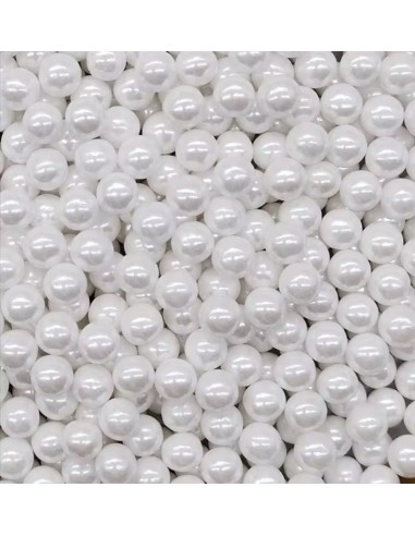 Pastry Colours Suikerparels Parelmoer Wit 7mm -65gr-