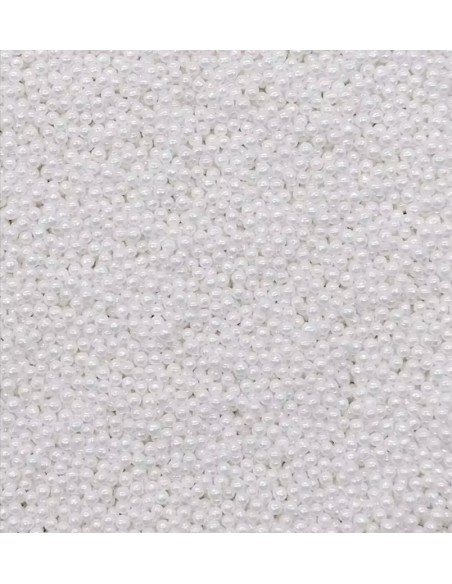 Pastry Colours Suikerparels Parelmoer Wit 2mm -65gr-
