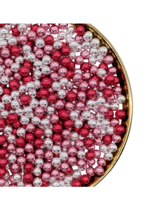 Pastry Colours Suikerparels Assorti Roze 7mm -65gr-