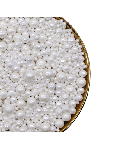 Pastry Colours Suikerparels Parelmoer Wit Mix -150gr-