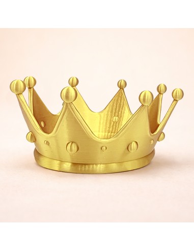 3D Taarttopper op Maat: Kroon Groot - Kleur naar Keuze