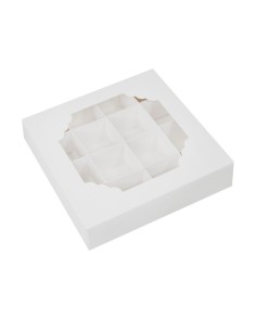 Simply Making Treat Box met Vakken 15x15x3,5cm -100st-