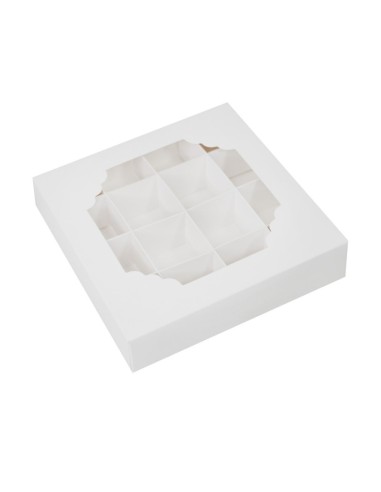 Simply Making Treat Box met Vakken 15x15x3,5cm -100st-