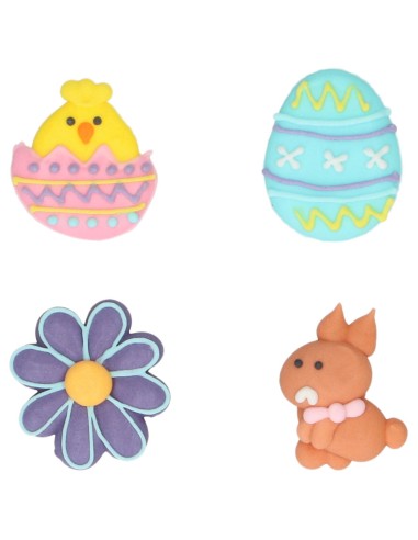 Wilton Suikerdecoratie Paassfeer -8st-