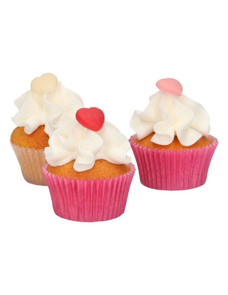 FunCakes Fondant Decoratie Hartjes Klein Assorti -30st-