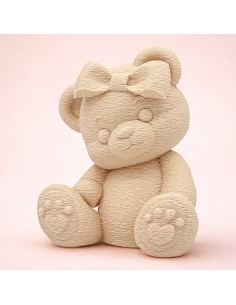 3D Taarttopper op Maat: Teddy Girl - Kleur naar Keuze