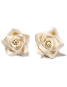 Decora Suikerbloemen Rozen Wit Medium -8st- 2