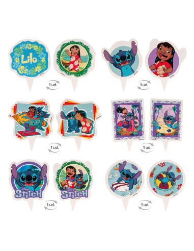 Dekora Cupcake Wraps en Toppers Lilo & Stitch -12st-