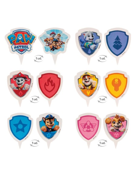 Dekora Cupcake Wraps en Toppers Paw Patrol -12st-