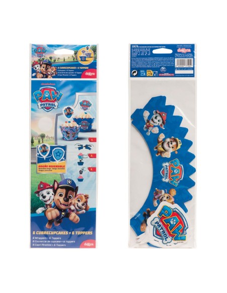 Dekora Cupcake Wraps en Toppers Paw Patrol -12st-