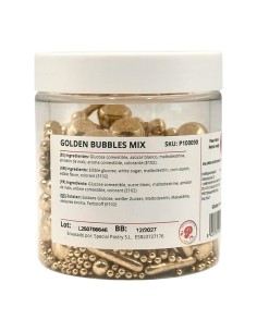 Pastry Colours Suikerparels Goud Mix -150gr- 2