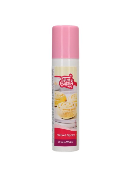 FunCakes Eetbare Velvet Spray Roomwit -100ml-