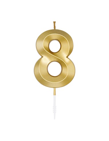 Glamour Kaars Goud - Nummer 8