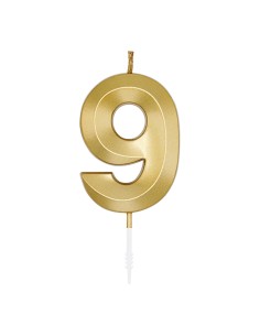 Glamour Kaars Goud - Nummer 9