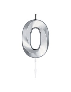 Glamour Kaars Nummer 0 - Zilver