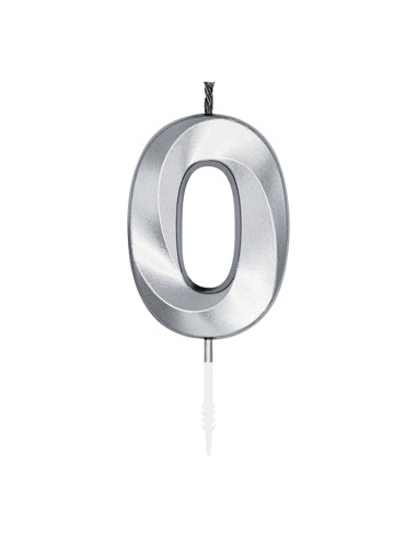 Glamour Kaars Nummer 0 - Zilver