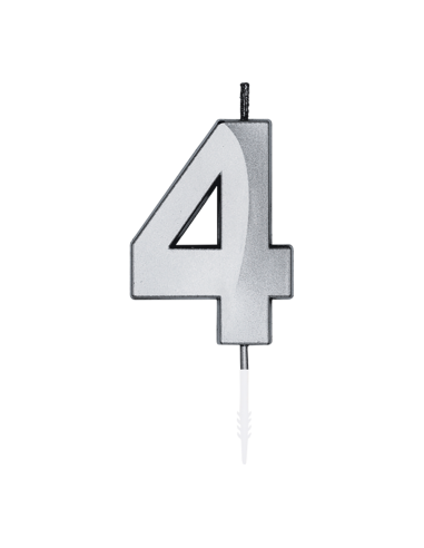 Glamour Kaars Nummer 4 - Zilver