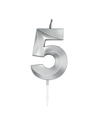 Glamour Kaars Nummer 5 - Zilver