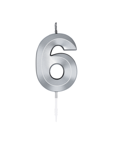 Glamour Kaars Nummer 6 - Zilver
