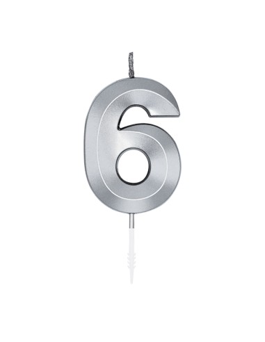 Glamour Kaars Zilver - Nummer 6