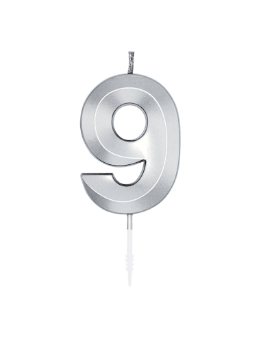 Glamour Kaars Nummer 9 - Zilver