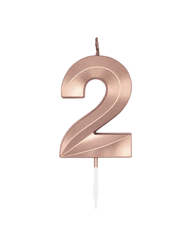 Glamour Kaars Nummer 2 - Rosé Goud