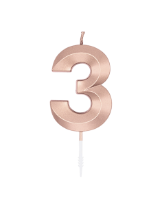 Glamour Kaars Nummer 3 - Rosé Goud