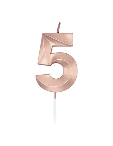 Glamour Kaars Rosé Goud - Nummer 5