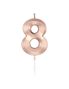 Glamour Kaars Nummer 8 - Rosé Goud