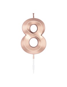 Glamour Kaars Rosé Goud - Nummer 8