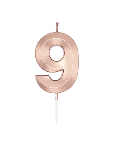 Glamour Kaars Rosé Goud - Nummer 9