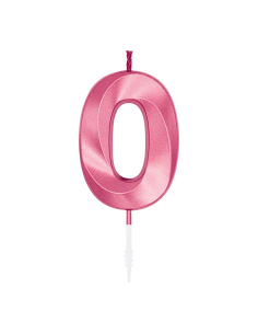 Glamour Kaars Nummer 0 - Roze