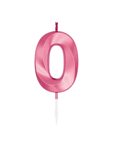 Glamour Kaars Nummer 0 - Roze