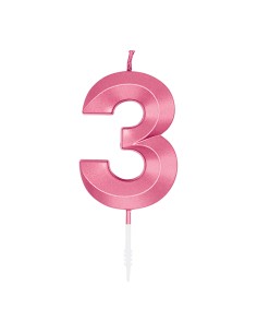 Glamour Kaars Roze - Nummer 3