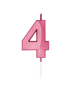 Glamour Kaars Nummer 4 - Roze