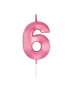 Glamour Kaars Roze - Nummer 6