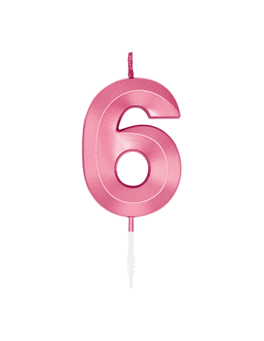 Glamour Kaars Nummer 6 - Roze