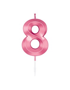 Glamour Kaars Roze - Nummer 8