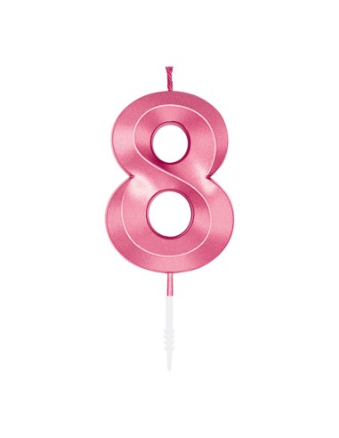 Glamour Kaars Roze - Nummer 8