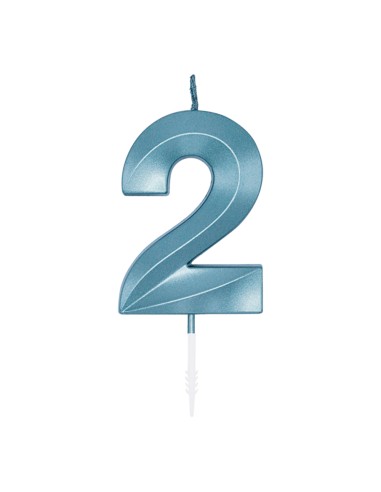 Glamour Kaars Blauw - Nummer 2