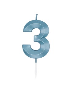 Glamour Kaars Blauw - Nummer 3