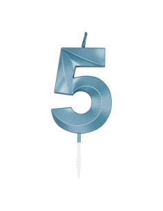 Glamour Kaars Blauw - Nummer 5