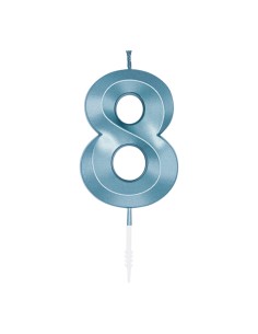 Glamour Kaars Blauw - Nummer 8