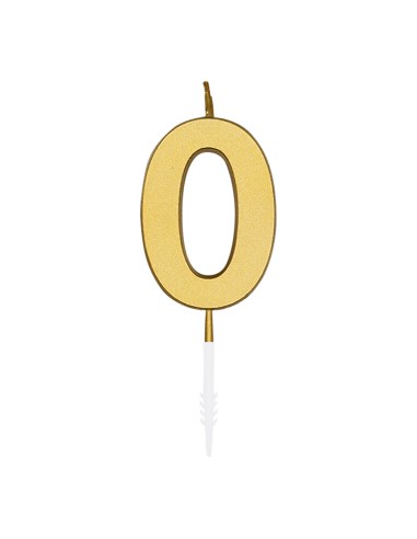 Metallic Kaars Goud - Nummer 0