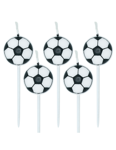 Verjaardag Kaarsen Voetbal -5st-