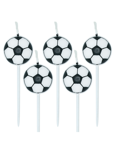 Verjaardag Kaarsen Voetbal -5st-
