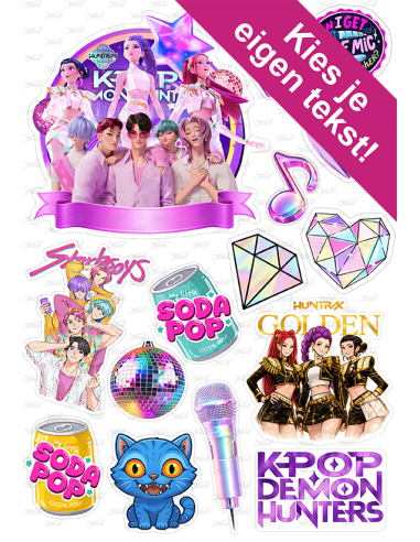 DIY Taarttopper K-Pop Demon Hunters - 13cm